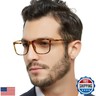 OCCI CHIARI Reading Glasses Men's Large Reader Durable Spring Hinge 1.0 1.25 1.5 1.75 2.0 2.25 2.5 2.75 3.0 3.5(Tortoise 200)