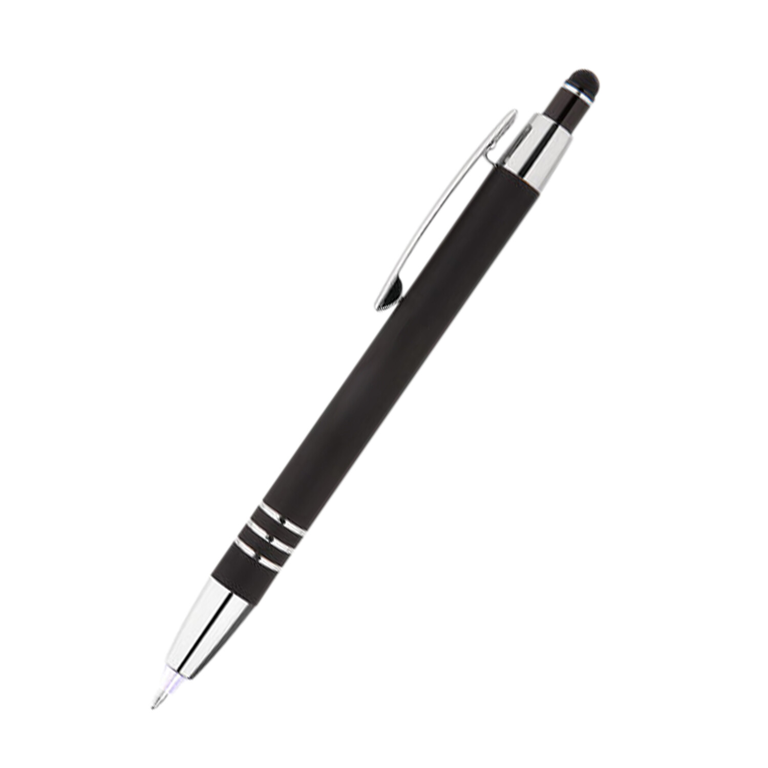 Pen with Light on Tip 3 in 1 Stylus LED Torch Writing Pen, Black Gift
