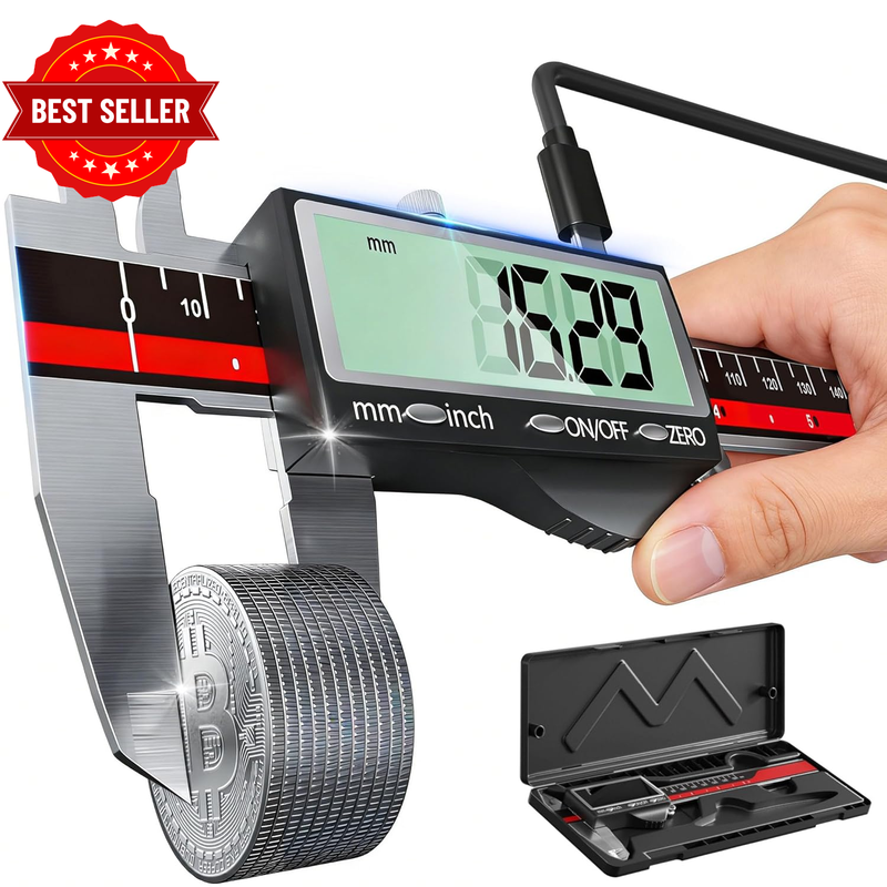STORMHERO 150mm 6in Digital Caliper Stainless Steel USB Measuring Tool