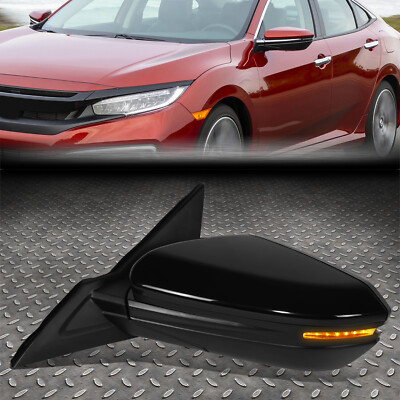 [Питание+обогрев +Указатель поворота] Для левого бокового зеркала Honda Civic OE Style 17-21