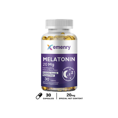Melatonin Capsules - Sleep Better Relieve Stress Improve Sleep Health Supplement