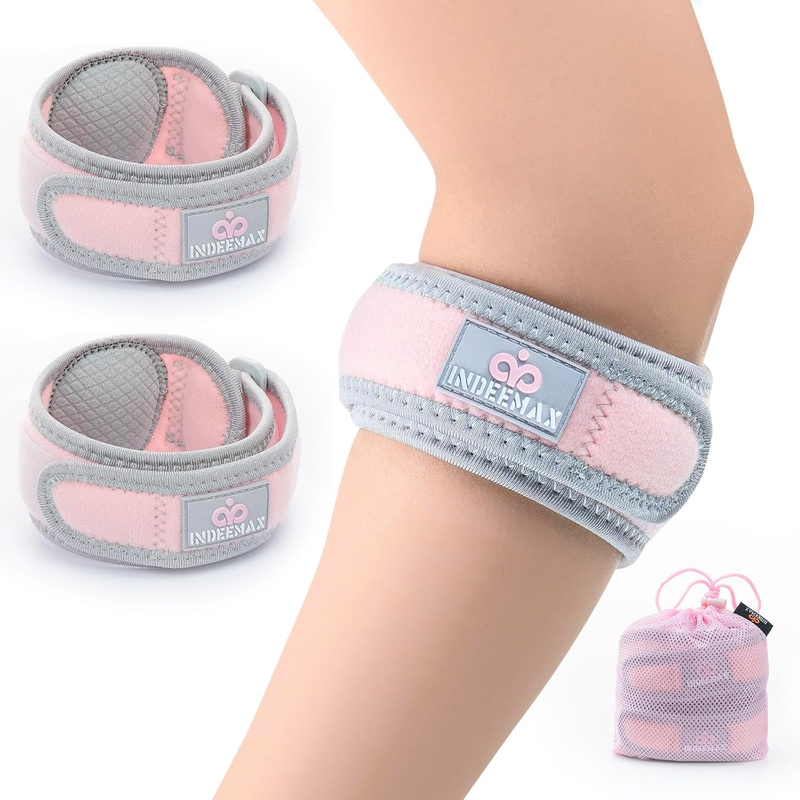 Elbow Brace for Tendonitis and Tennis Elbow Strap for Women Men, 2 Pack Golfers