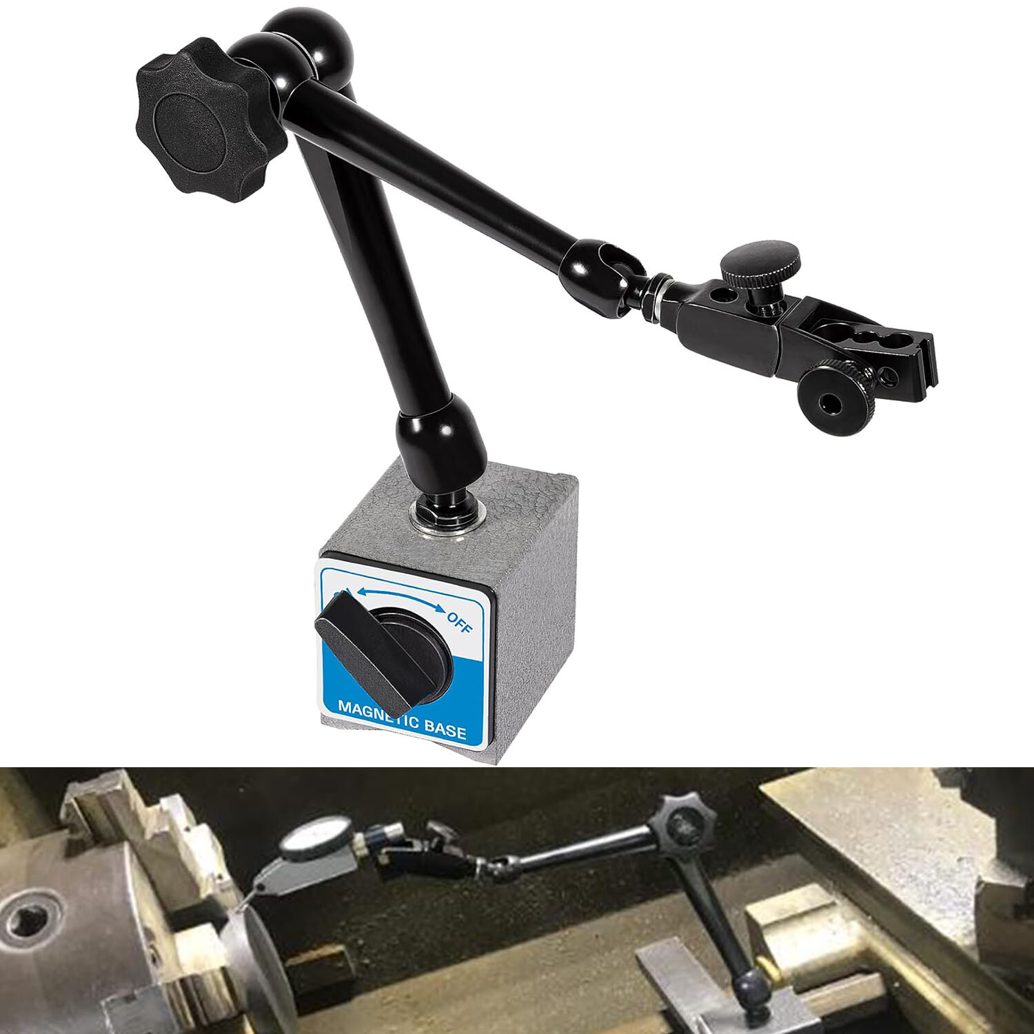 for Noga DG61003 Magnetic Base 176 lb. Holding Power Dial Test Indicator Holder