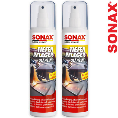 2x SONAX TiefenPfleger glänzend Kunststoffpflege Mittel Reiniger 300ml