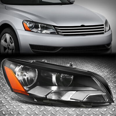Для 12-15 VW Passat OE Style Правая фара со стороны пассажира Черная/янтарная