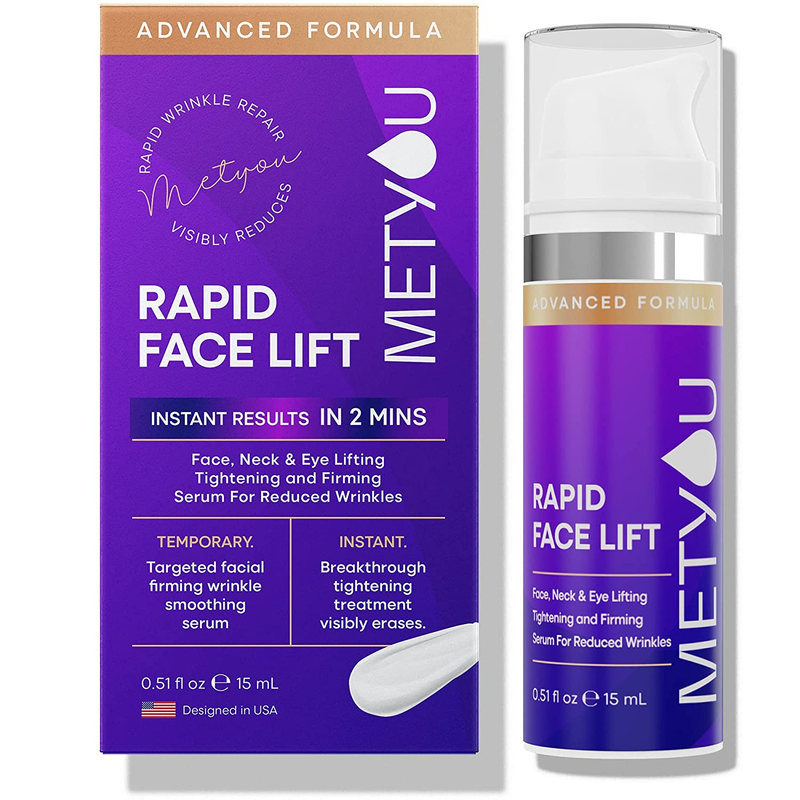 Rapid Face Lift, Anti-Aging Rapid Wrinkle Reduction for Face with Peptides, 60 S
