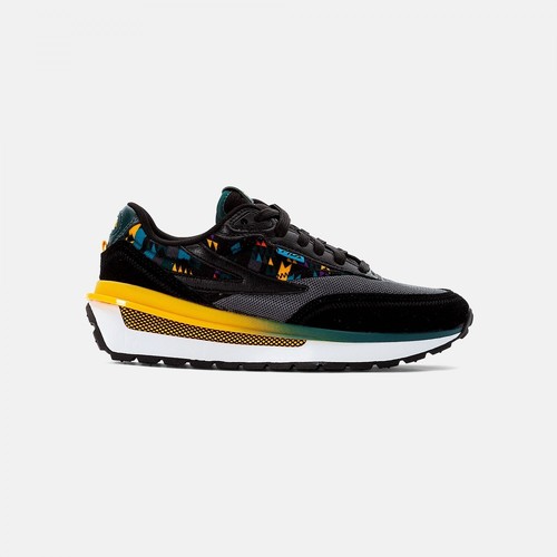 FILA Renno Woven - Reggio Sneakers Shoes - Black Gray Yellow