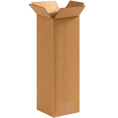 4X4X12 Tall Corrugated Boxes, Tall, 4L X 4W X 12H, Pack of 25 | Shipping, Packag