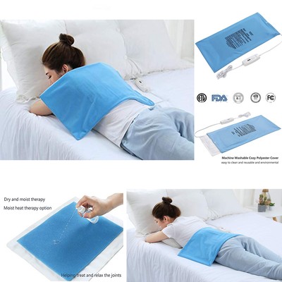 Electric Heating Pad King Size Back Pain Relief Dry Moist Heat
