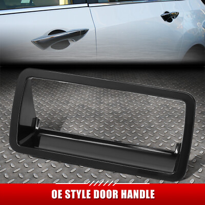 ДЛЯ 96-00 ISUZU HOMBRE ЧЕРНАЯ ГЛАДКАЯ РАМКА РУЧКИ ЗАДНЕЙ ДВЕРИ с ЗАМОЧНОЙ СКВАЖИНОЙ