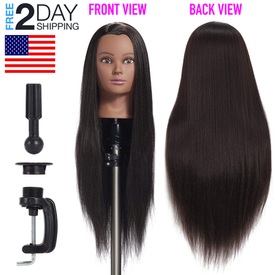 Cosmetology Mannequin Head Afro American Hair Styling Hairdresser