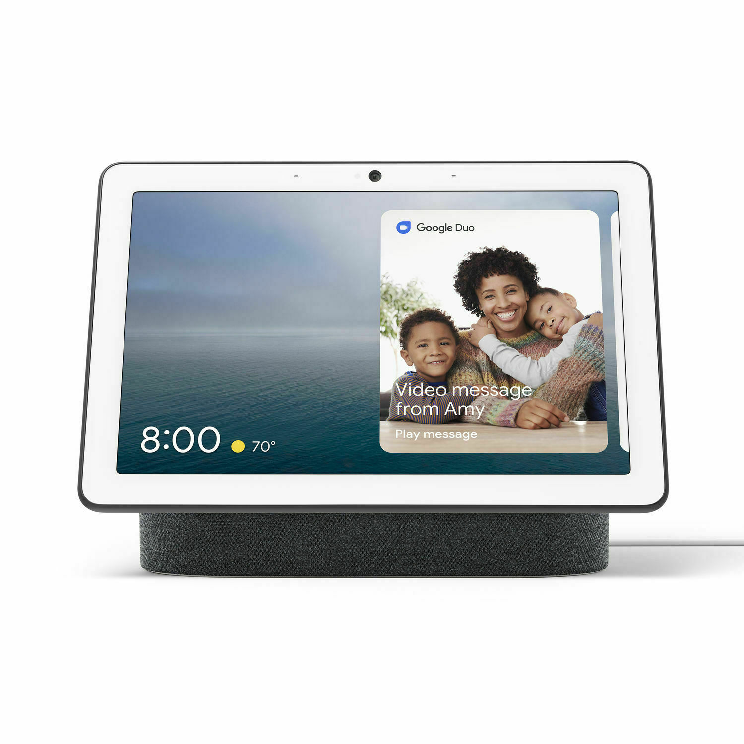 美品 Google Nest Hub Max Chalk GA00426-JP Google Nest Hub Max Charcoal - Connect with Google Nest - Digital
