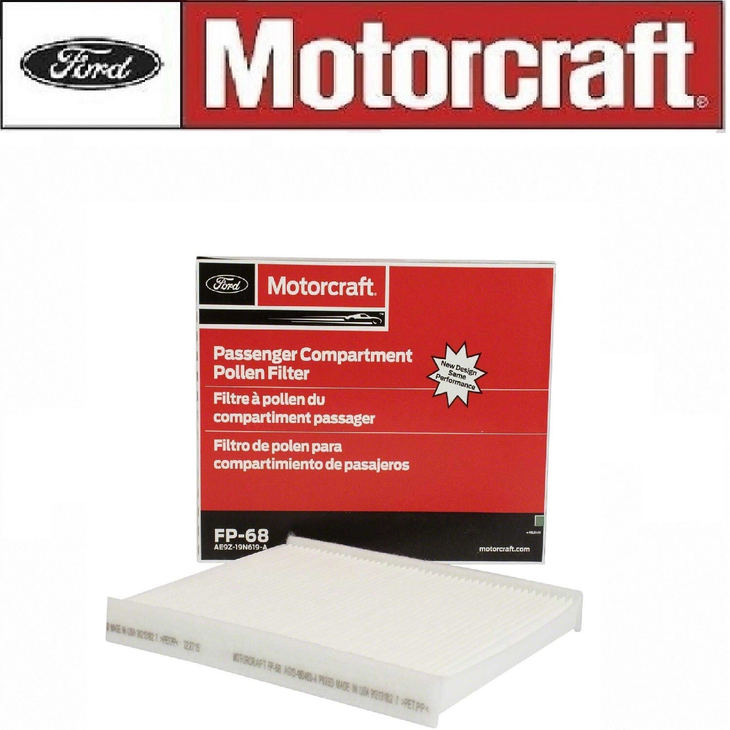 FORD OEM Motorcraft FP68 Cabin Air Filter AE9Z19N619A | eBay FORD OEM Motorcraft FP68 Cabin Air Filter AE9Z19N619A | eBay