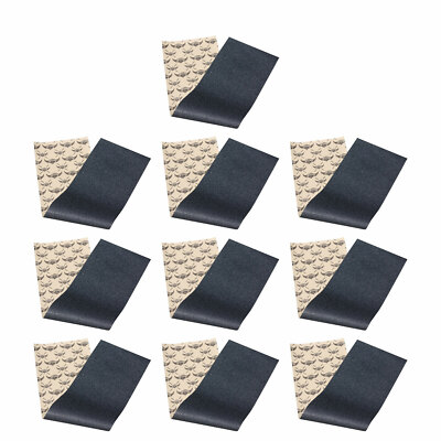 Jessup Skateboard Griptape 10-PACK Black 9'' x 33'' Sheet Grip Tape USA MADE