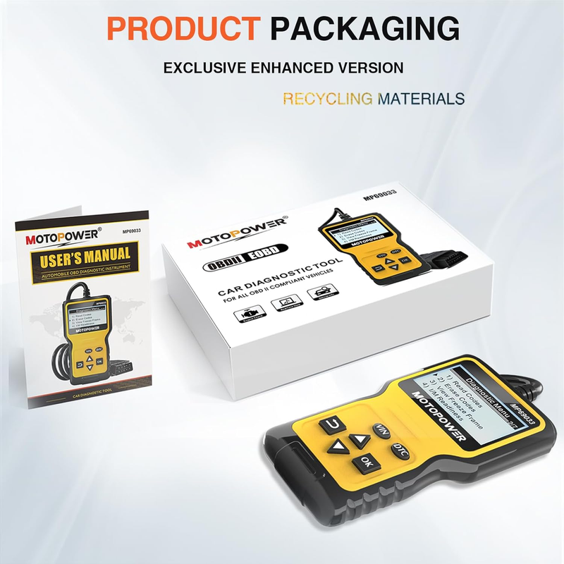 MP69033 Car OBD2 Scanner Code Reader Engine Fault Scanner CAN Diagnostic Scan To