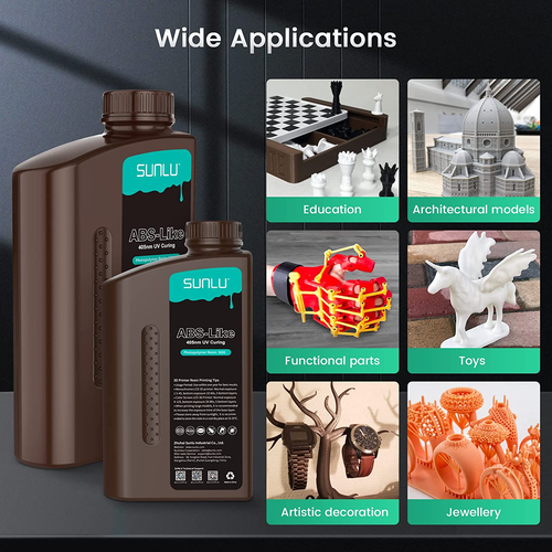 SUNLU 10KG Standard/ABS-Like/Washable/PA-Like/High Temperature/Red Wax Resin