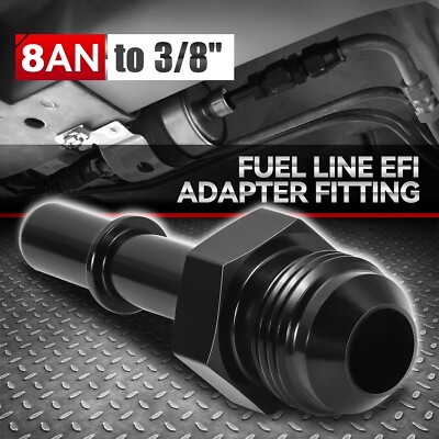 Переходник EFI для алюминиевой топливной магистрали с разъемом 8AN на 3/8 быстроразъемный 6061-T6