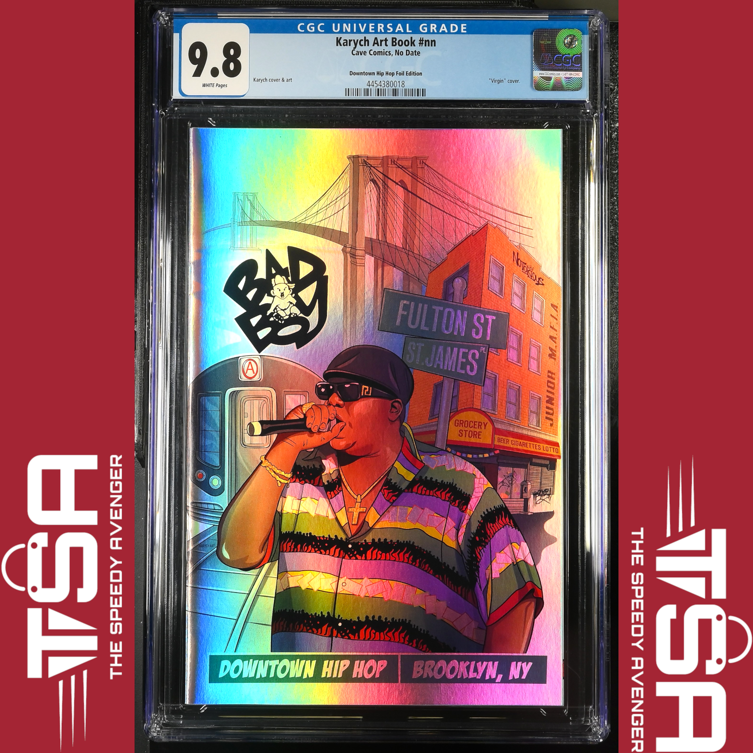 CGC 9.8 CHROME DOWNTOWN HIP HOP BIGGIE SMALLS Karych Comic Art SketchBook