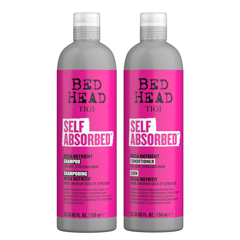 Bed Head Self Absorbed Shampoo & Conditioner 25.36oz 2pk for Dry Hair