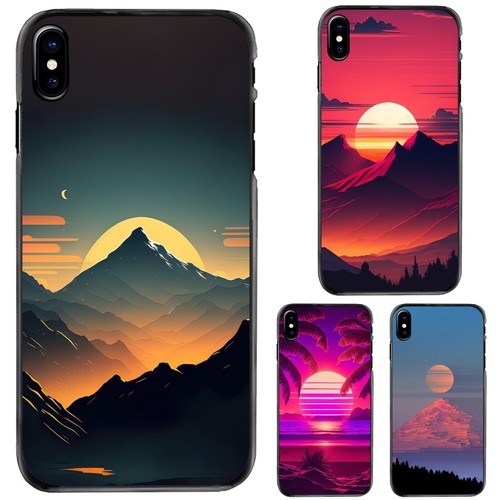 For Apple iPhone SE 11 12 13 14 15 16 Lofi Sunset art print