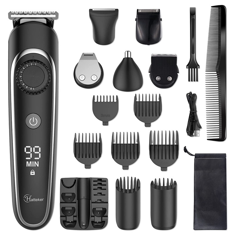 Hatteker Beard Trimmer Hair Clipper Hair Trimmer Grooming Kits Electric Shaver R