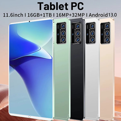 2024 5G tablet Android 13.0 New 11.6 inch 16GB RAM 1TB ROM 12000mAh 10Core