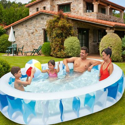 90'' x 60'' Inflatable Swimming Pool Center Above Ground Kid Adults Family Pool