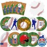 Baseball Birthday Party Decorations 100Pcs Baseball Plates and Napkins for Sports Theme Birthday Party Supplies