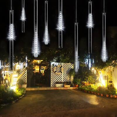 Christmas LED Solar Meteor Shower Rain String Outdoor Festivals Romantic Decor