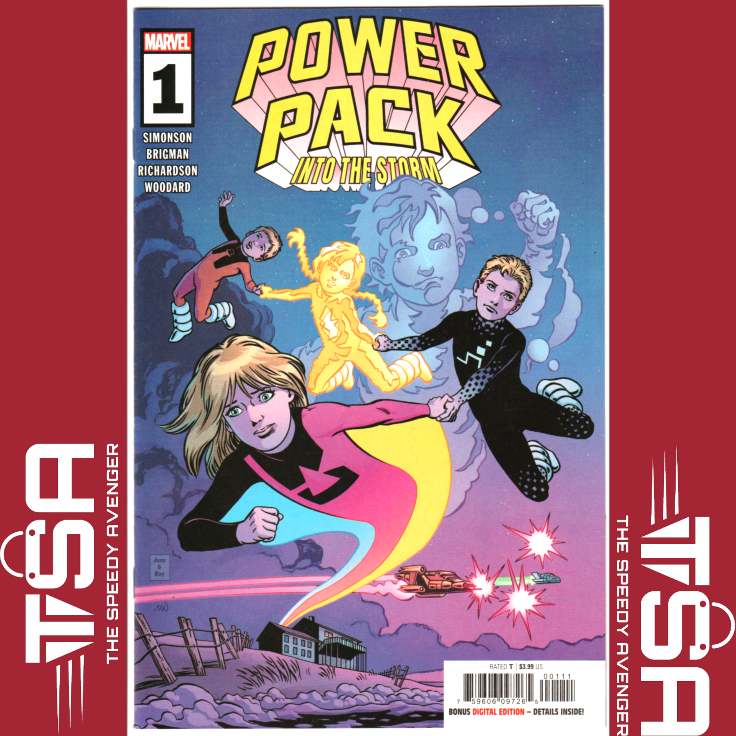 POWER PACK INTO THE STORM #1 June Brigman Regular Cover A 2024 Marvel Comics