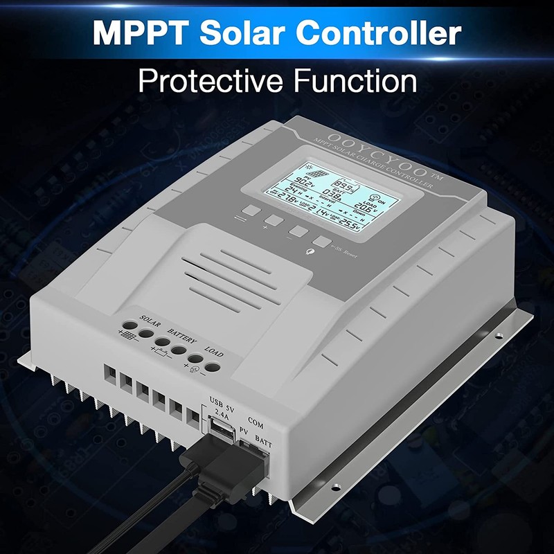 MPPT 60A Solar Charge Controller 12V 24V Lithium,Lifepo4 Lead Acid Battery