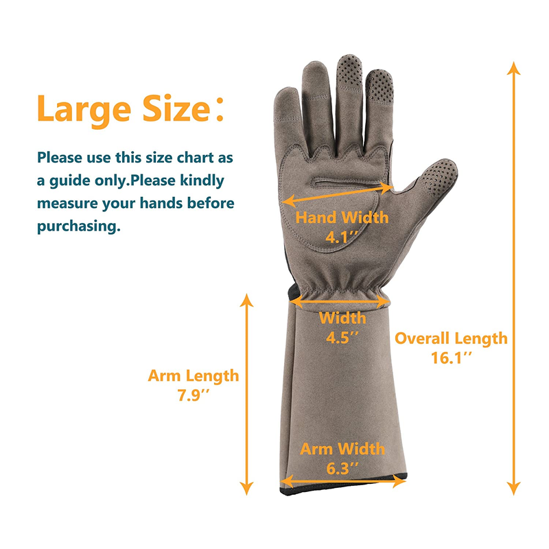 COOLJOB Rose Pruning Thorn Proof Gardening Gloves, Long Sleeve Puncture Proof Gl