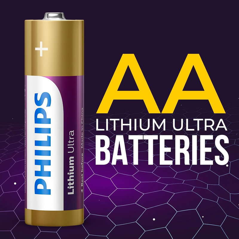 Lithium AA Batteries, 1.5v High Capacity Lithium Double A Battery, (8 Pack) for