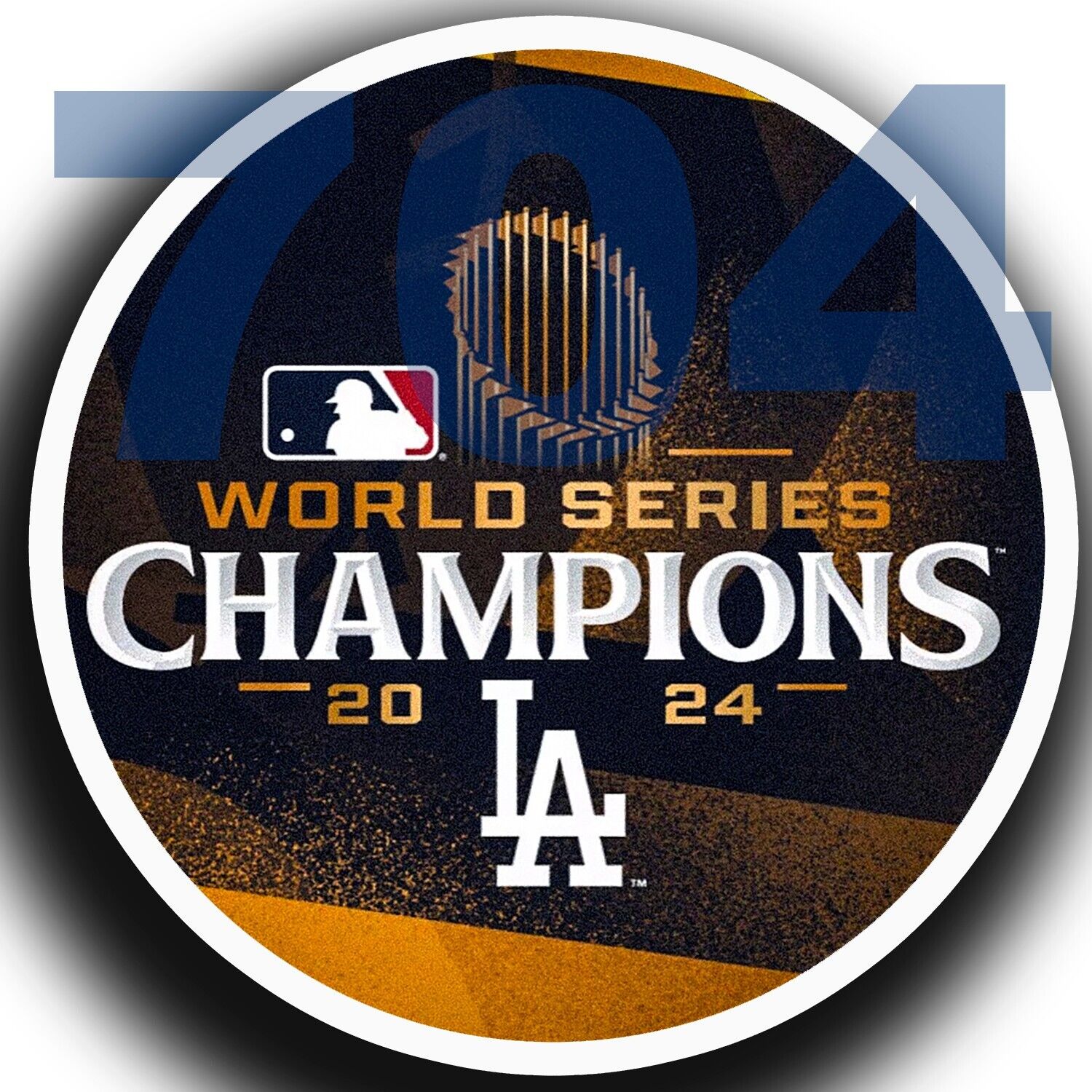 Los Angeles Dodgers World Series Champions 2024 Sticker Los Angeles Dodgers World Series Champions 2024 Sticker