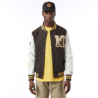 

New Era Varsity Jacket Men коричневый, New Era Varsity Jacket