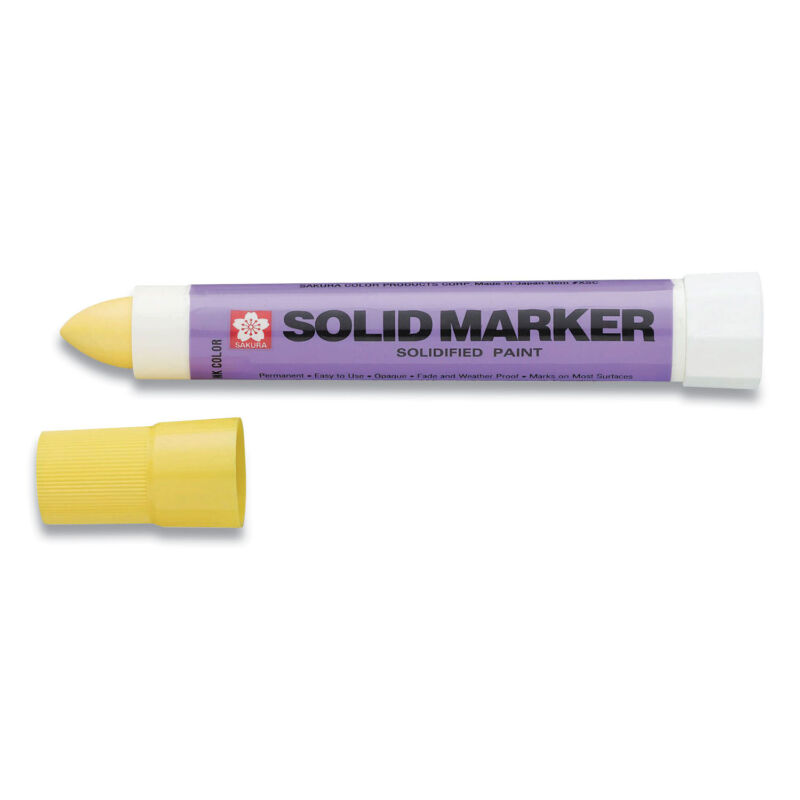 Solid Paint Marker Bullet Tip Yellow XSC3