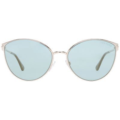 Pre-owned Tom Ford Sunglasses Ft0654 28x 60mm Zeila - Rose Gold/blue Oval
