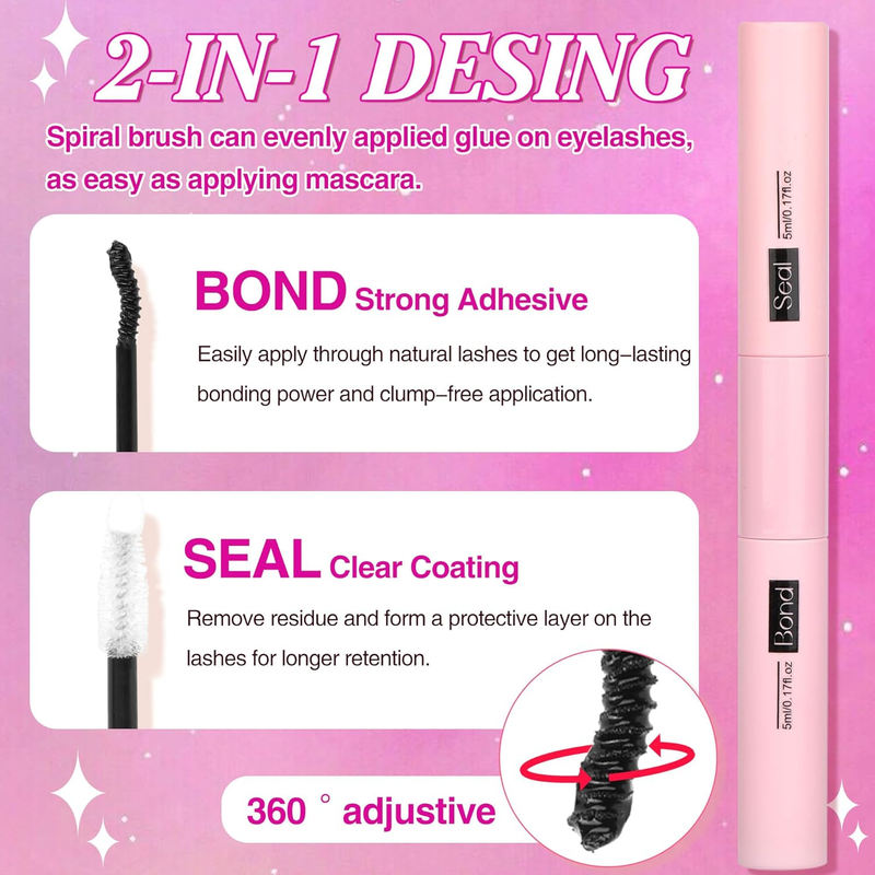 Lash Extension Kit 240 pcs Lash Clusters Eyelash Extension Kit, 30D40D Individua