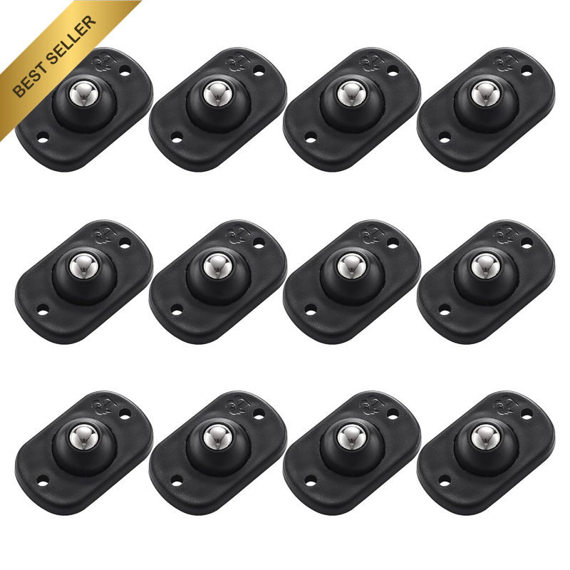 12Pcs Self Adhesive Caster Wheels for Kitchen Appliances, 360° Swivel Mini Unive