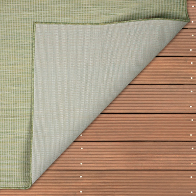 Ebern Designs Backes Teppich Läufer Kurzflorteppich Indoor Outdoor 60x100cm Grün
