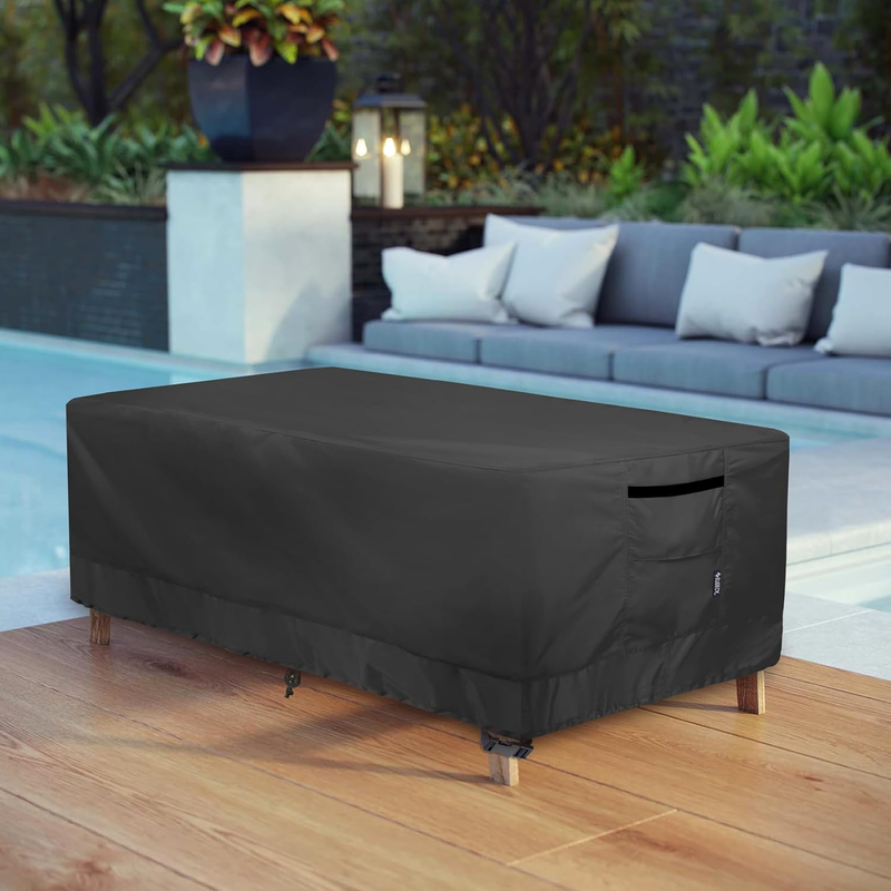 Patio Coffee Table Cover, Waterproof Rectangular Small Side Table Cover for Outd