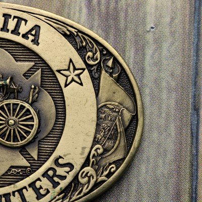 Wichita Firefighters Belt Buckle Award Design Medals Fireman Firemen Fire Truck