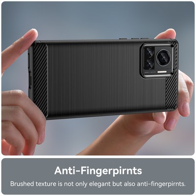 For Motorola Edge 30 Ultra, Luxury Shockproof Soft Brushed Rubber TPU Cover Case