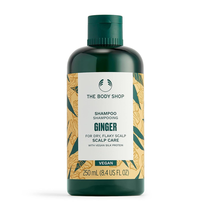 Ginger Scalp Care Shampoo &ndash; for Dry, Flaky Scalp &ndash; with Vegan Silk Protein &ndash; 250
