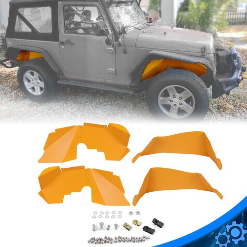 Для Jeep Wrangler JK JDU 07-18 Передние и задние стальные колесные диски с внутренними накладками на крыло