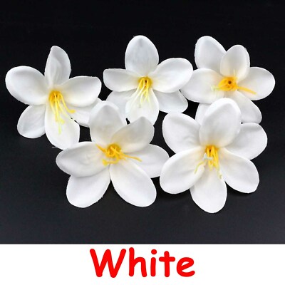 5/100Pcs Fake Small Lily Artificial Silk Flower Heads Craft Wedding Party Decor