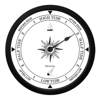 Trintec Atlantic White Tide Indicator Wall Clock 10'' ATW-01