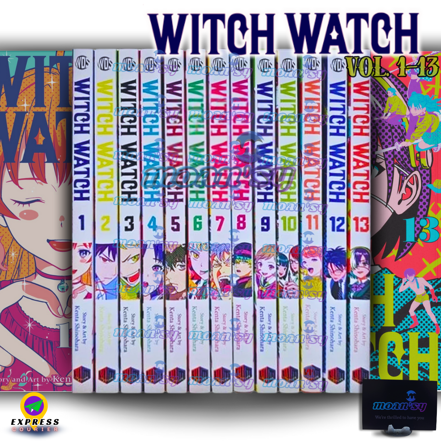 Witch Watch 全巻セット Witch Watch Vol 1-13 Manga English Full Set Comic Books New