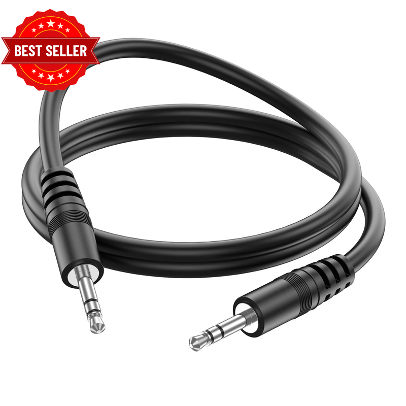 3.5Mm AUX Cable,Male to Male Audio Cable 1.2M/3.9Ft for Car Headphone