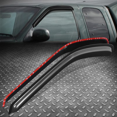 [Карбоновый внешний вид] Для 97-04 Ford F150 2шт, Приклеиваемый скотчем к стеклу Козырек от дождя, Дефлектор